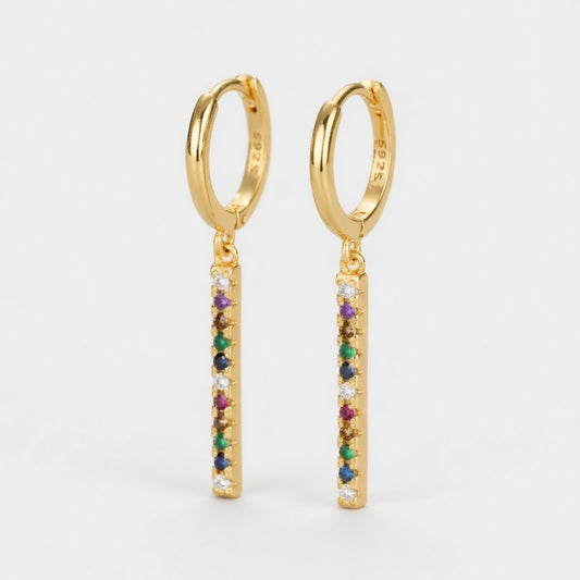 Noelle – Hoops with hanging charm