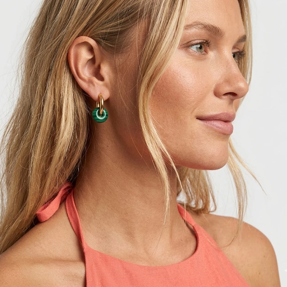 Yesica – Hoops with decorative stone