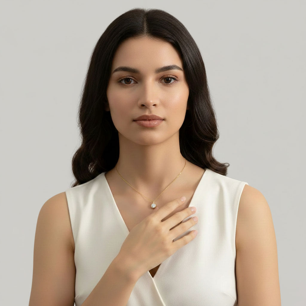 Yndis - Ketting met moissaniet hanger