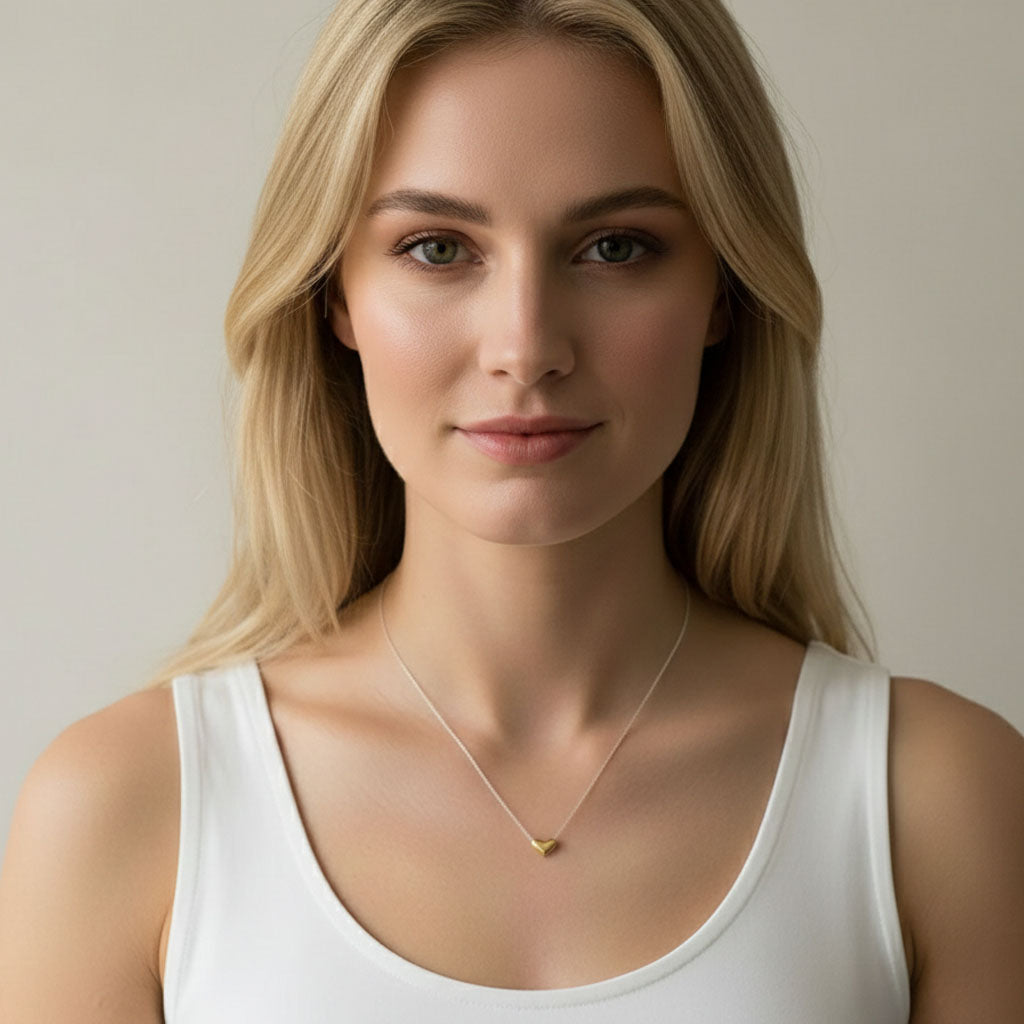 Young Heart - Ketting met goudkleurige hartvormige hanger