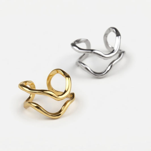 Roya – Adjustable ring with irregular shape
